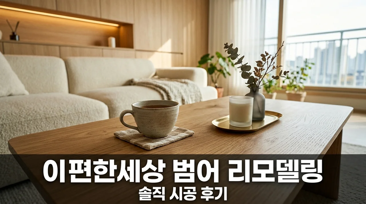 이편한세상 범어 아파트 인테리어 리모델링 시공 솔직후기 추천업체