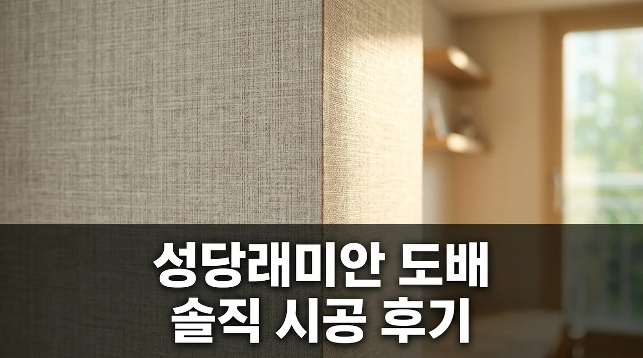 달서구 본리동 성당래미안 아파트 도배 시공 솔직후기 리모델링 비용