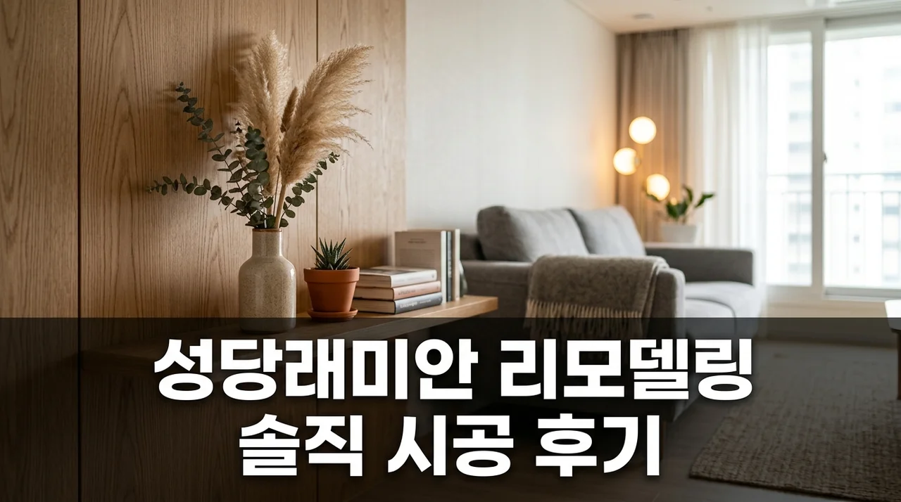 달서구 본리동 성당래미안 아파트 인테리어 리모델링 솔직 시공 후기