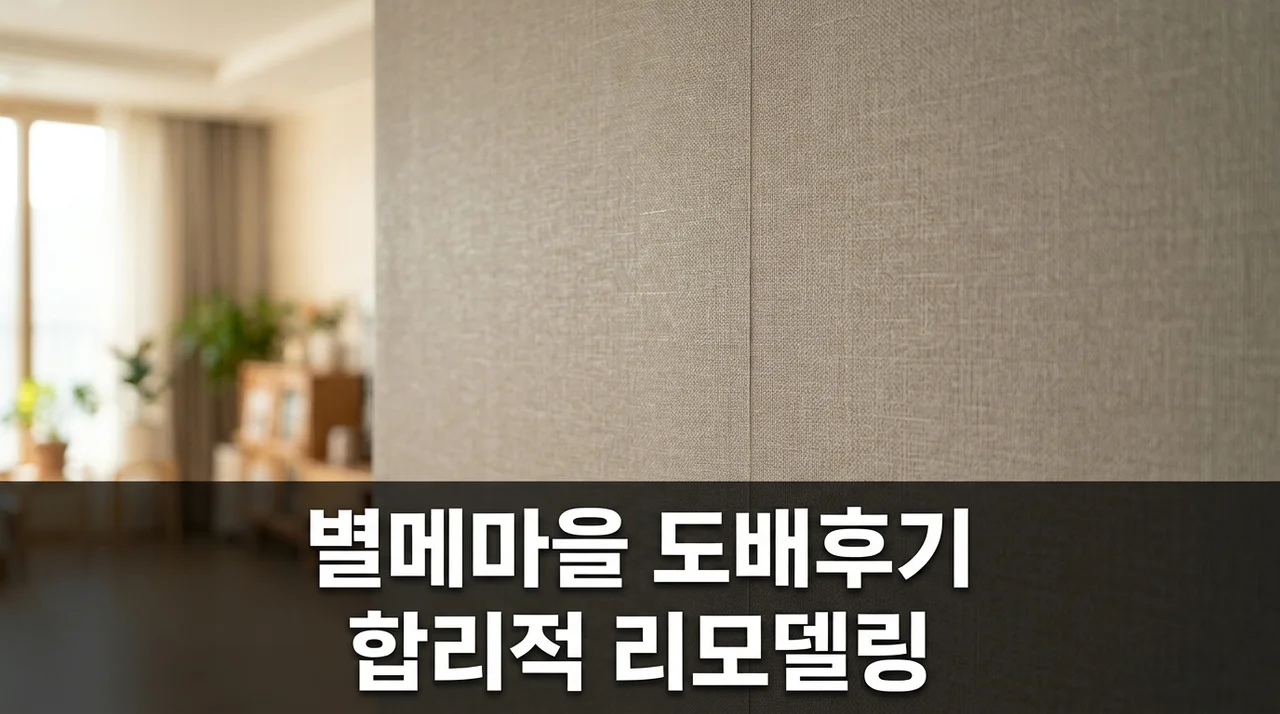 별메마을 주공아파트 인테리어 도배 시공 솔직후기 달서구 도원로 46