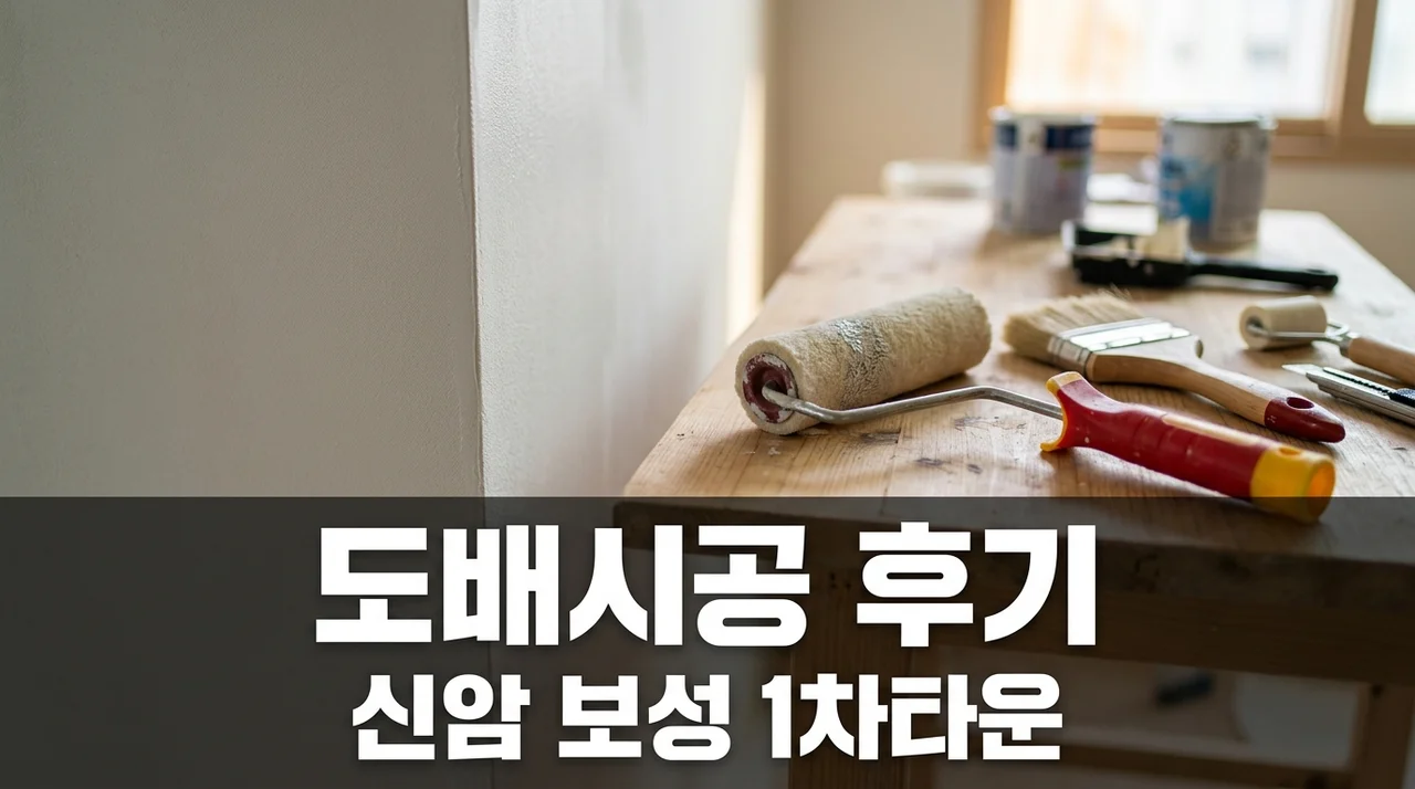 신암 보성 1차타운 도배시공 솔직후기 대구 동구 관리사무소 리모델링