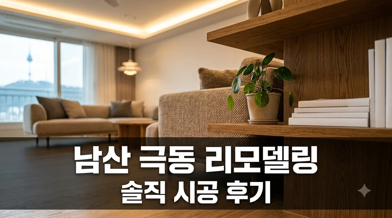 중구 남산동 극동 스타클래스 남산아파트 인테리어 시공 솔직후기