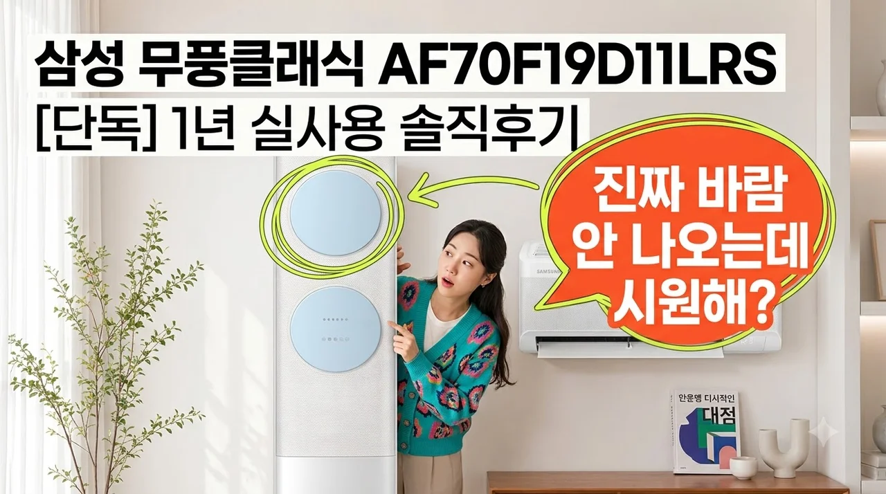 삼성 무풍클래식 AF70F19D11LRS 내돈내산 솔직후기