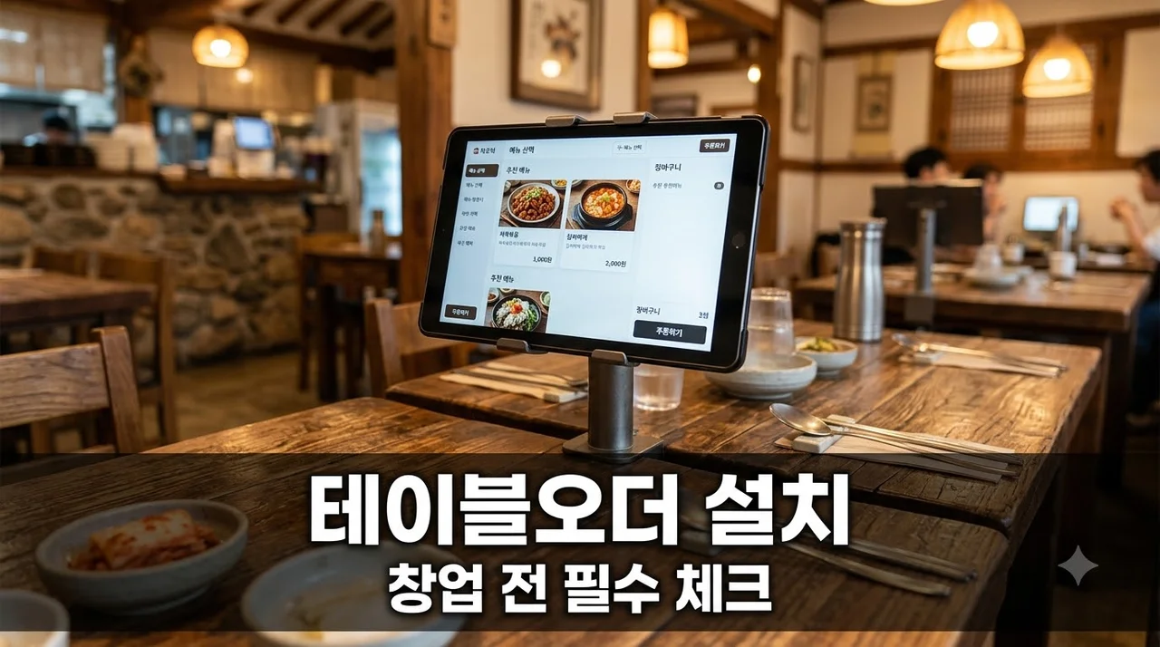 대구경북 식당 창업 테이블오더 카드결제단말기 설치 전 필수 확인 5가지