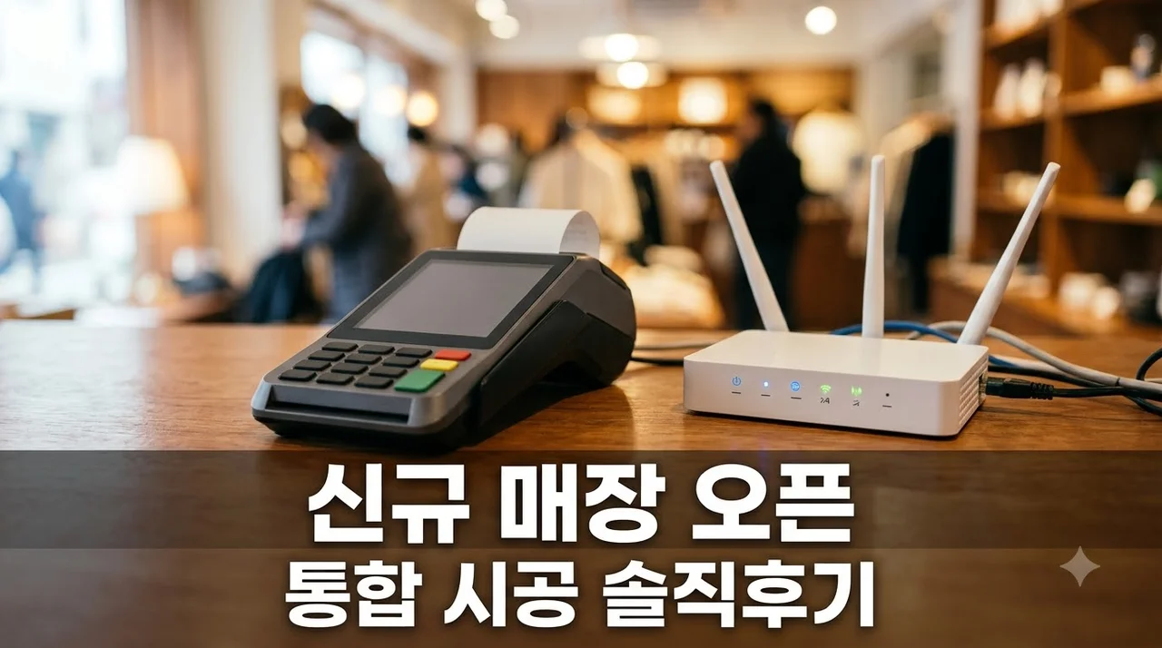 신규 사업장 오픈 CCTV 인터넷 POS 따로 설치했다 겪은 솔직후기