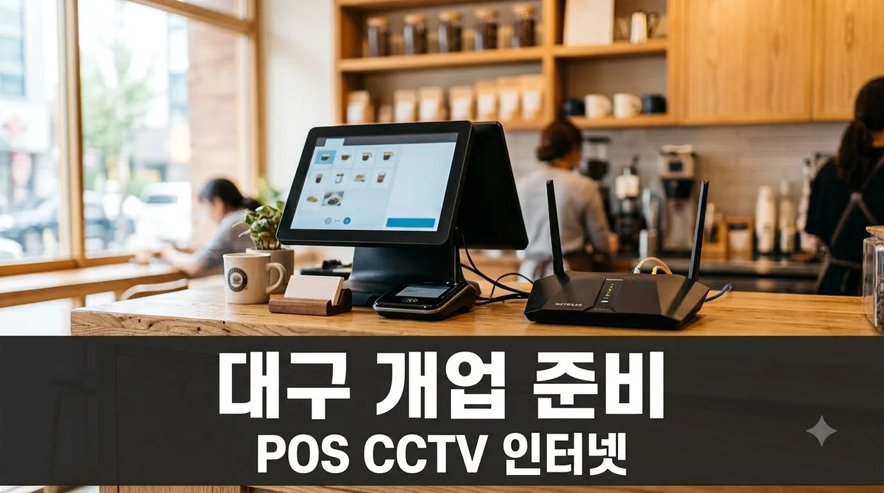 대구 개업 준비 체크리스트 POS CCTV 인터넷 설치 솔직후기