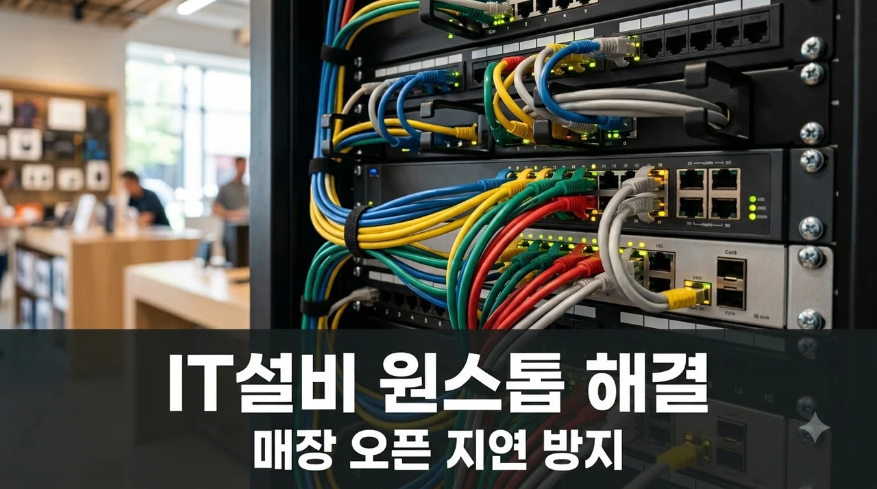매장 오픈 일정 늦추는 IT설비 문제 원스톱 해결 솔직후기