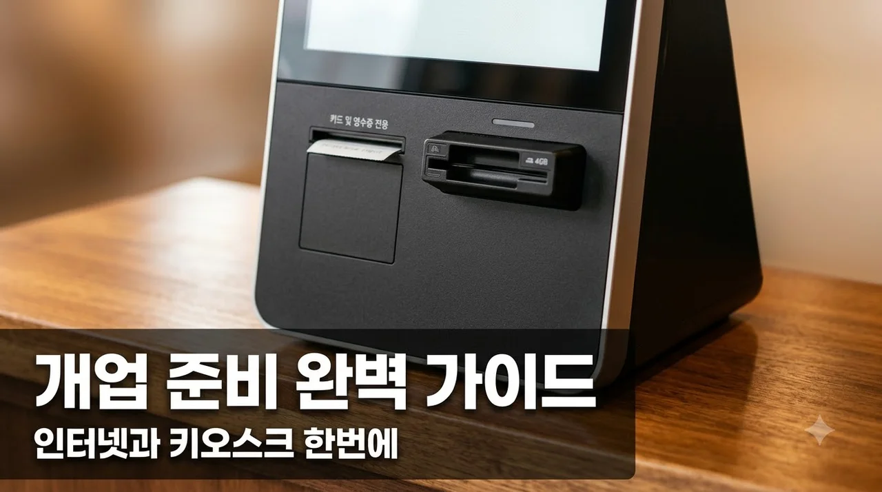 인터넷 가입부터 키오스크 설치까지 직접 해보고 느낀 개업 준비 솔직 후기