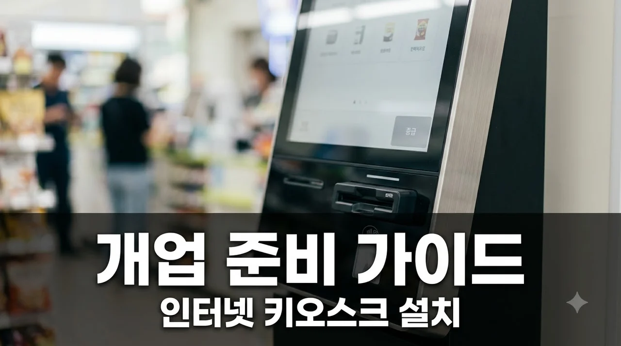 인터넷 가입부터 키오스크 설치까지 직접 해본 매장 개업 솔직 후기