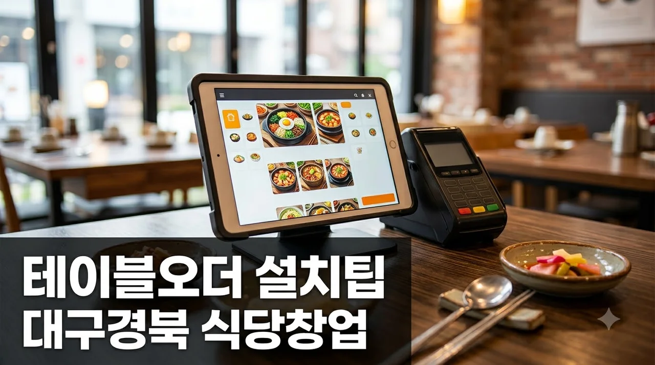 대구경북 식당 창업 테이블오더 카드결제단말기 설치 전 확인사항 솔직후기