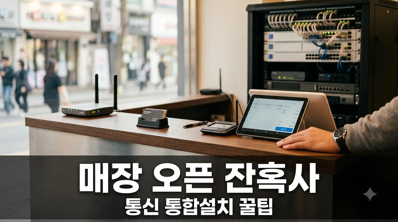 신규 사업장 오픈 CCTV 인터넷 POS 따로 설치 후회 솔직후기