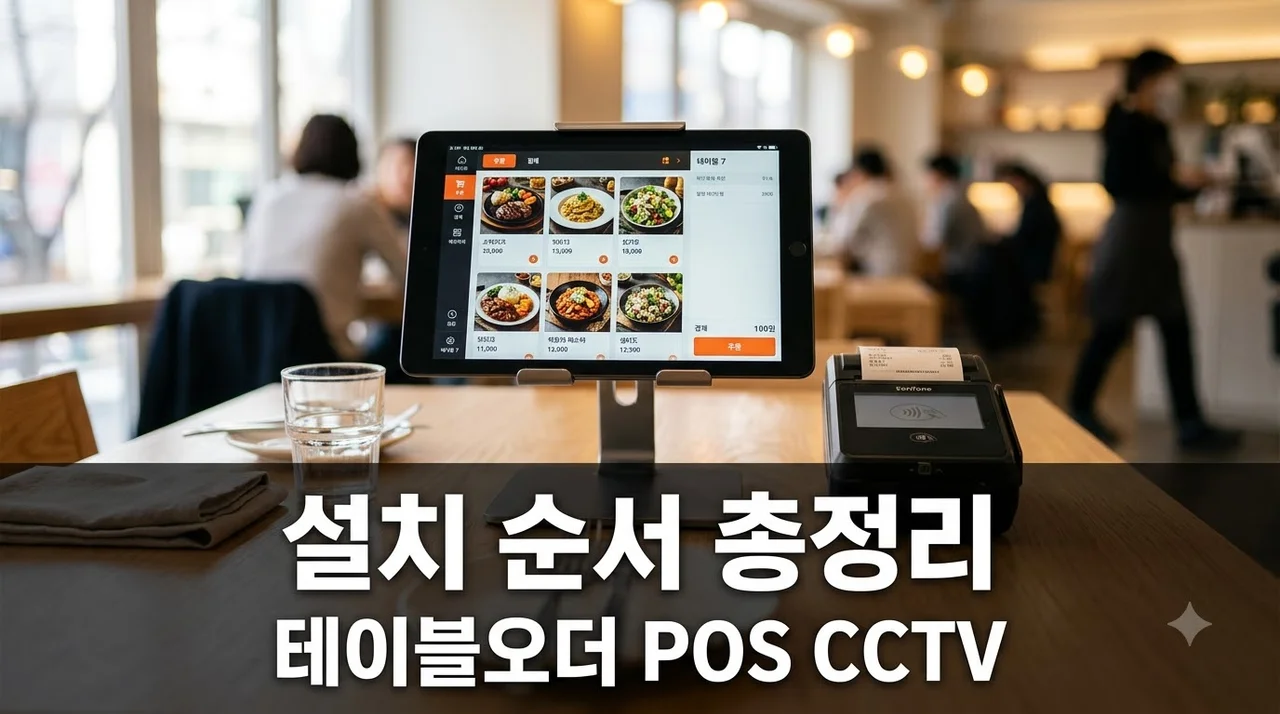 식당 개업 전 테이블오더 POS CCTV 설치 순서 총정리 직접 해본 솔직후기