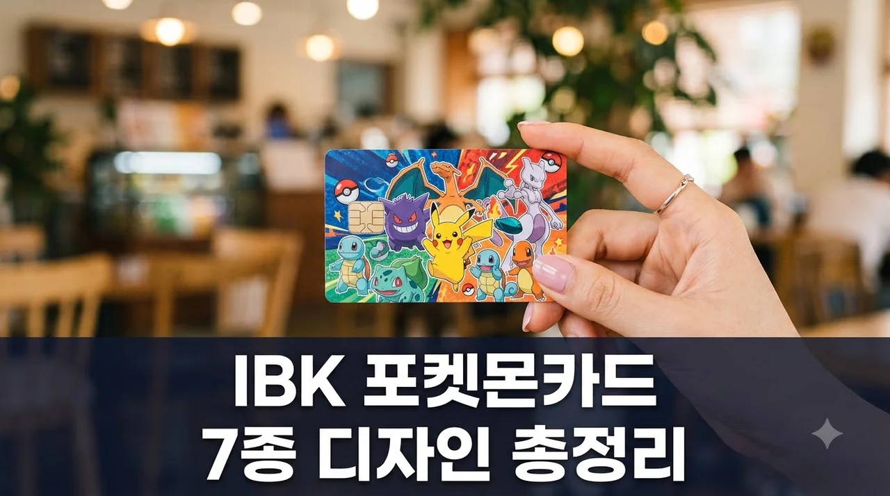ibk 포켓몬카드 7종 실물 디자인과 선착순 1만 명 굿즈 신청 총정리