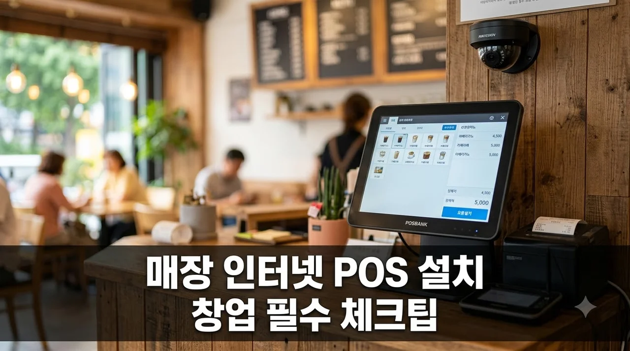 첫 매장 창업 인터넷 POS CCTV 설치 팁 솔직후기