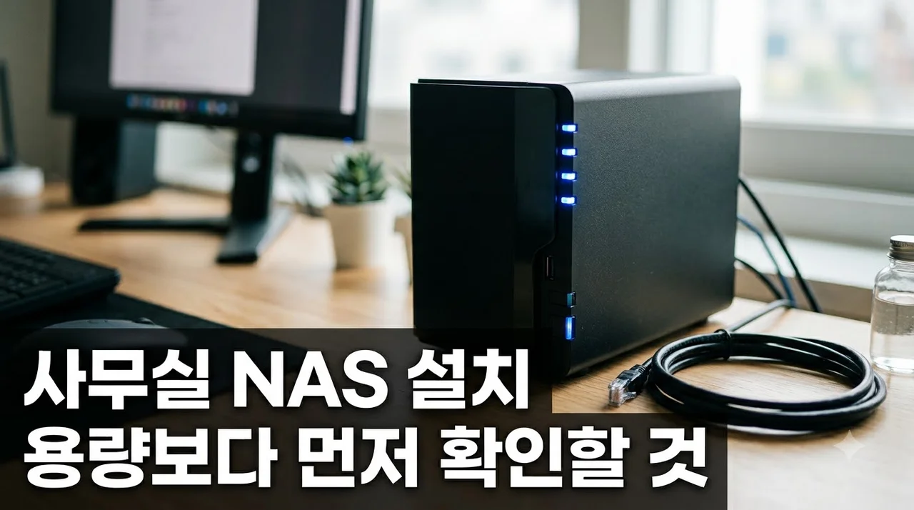 사무실 NAS 설치 전 용량보다 먼저 확인한 네트워크 환경 솔직후기