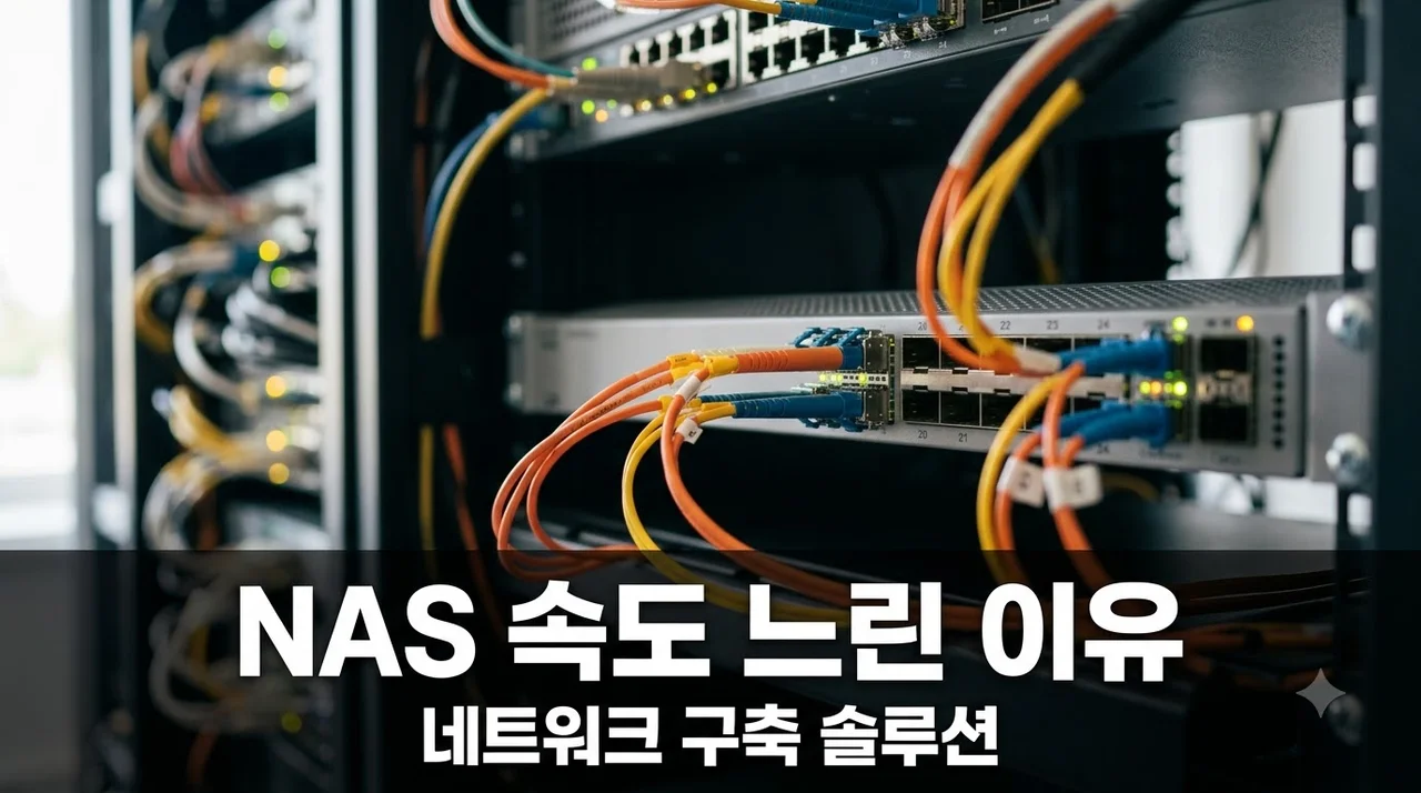 기업용 NAS 설치 후 속도가 느린 이유는 네트워크에 있습니다