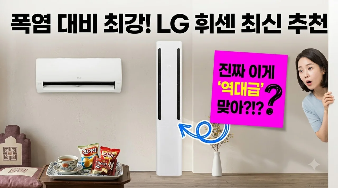 LG 휘센 쿨 에어컨 FQ17GC1EC2 폭염 대비 역대급 추천