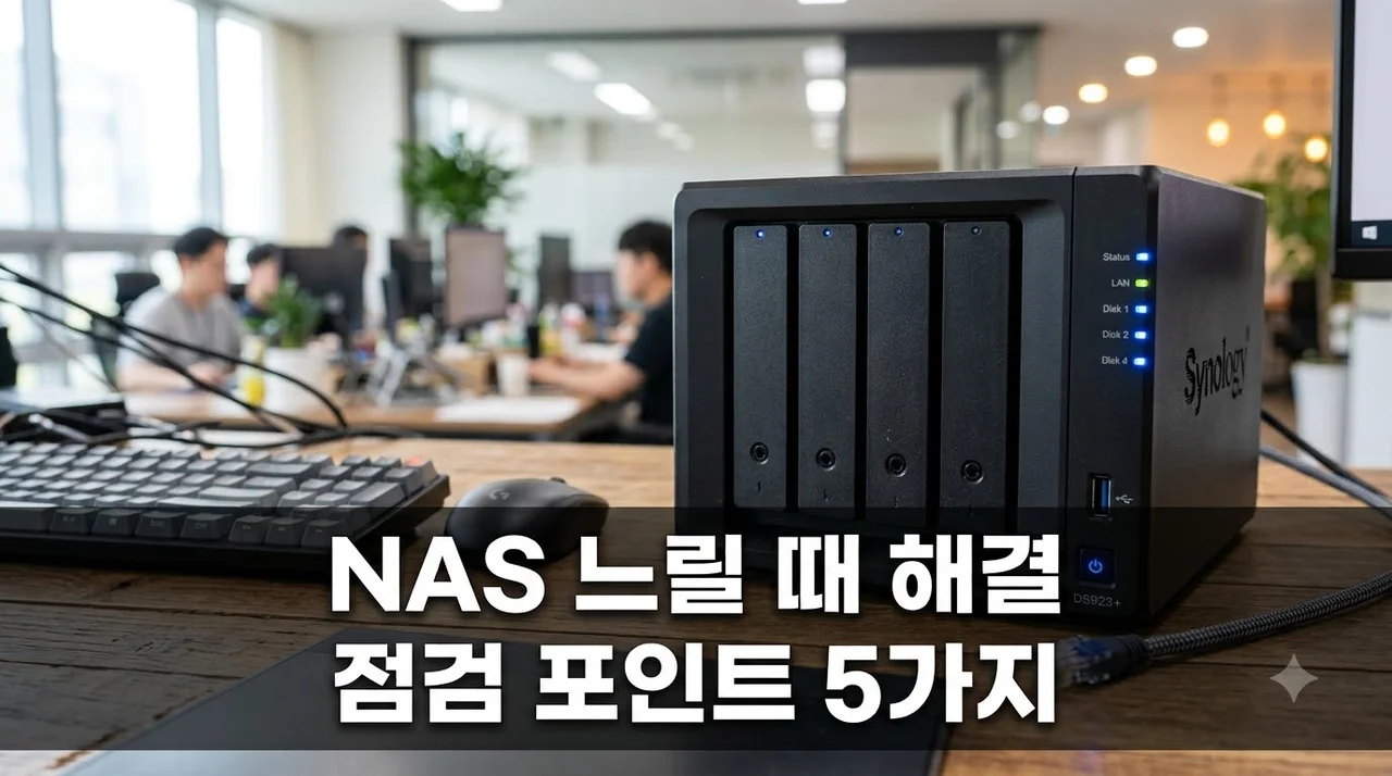사무실 NAS 접속이 느릴 때 확인해야 할 5가지 점검 솔직후기