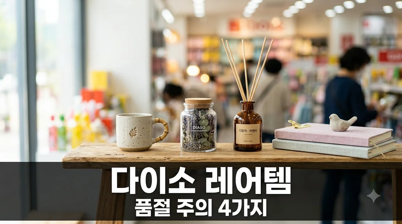 다이소 희귀 레어템 4가지, 지금 매장 달려가야 할 품목 정리
