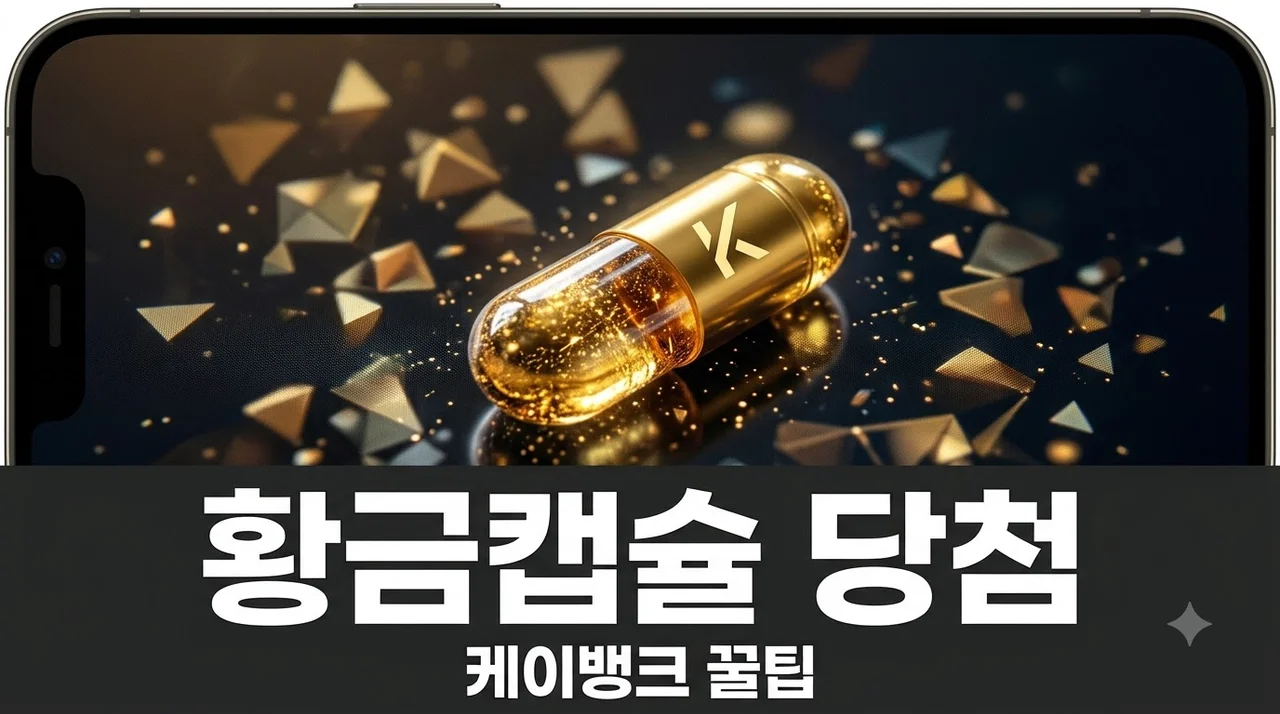 케이뱅크 황금캡슐 참여방법 및 최대 5만원 당첨 꿀팁 총정리