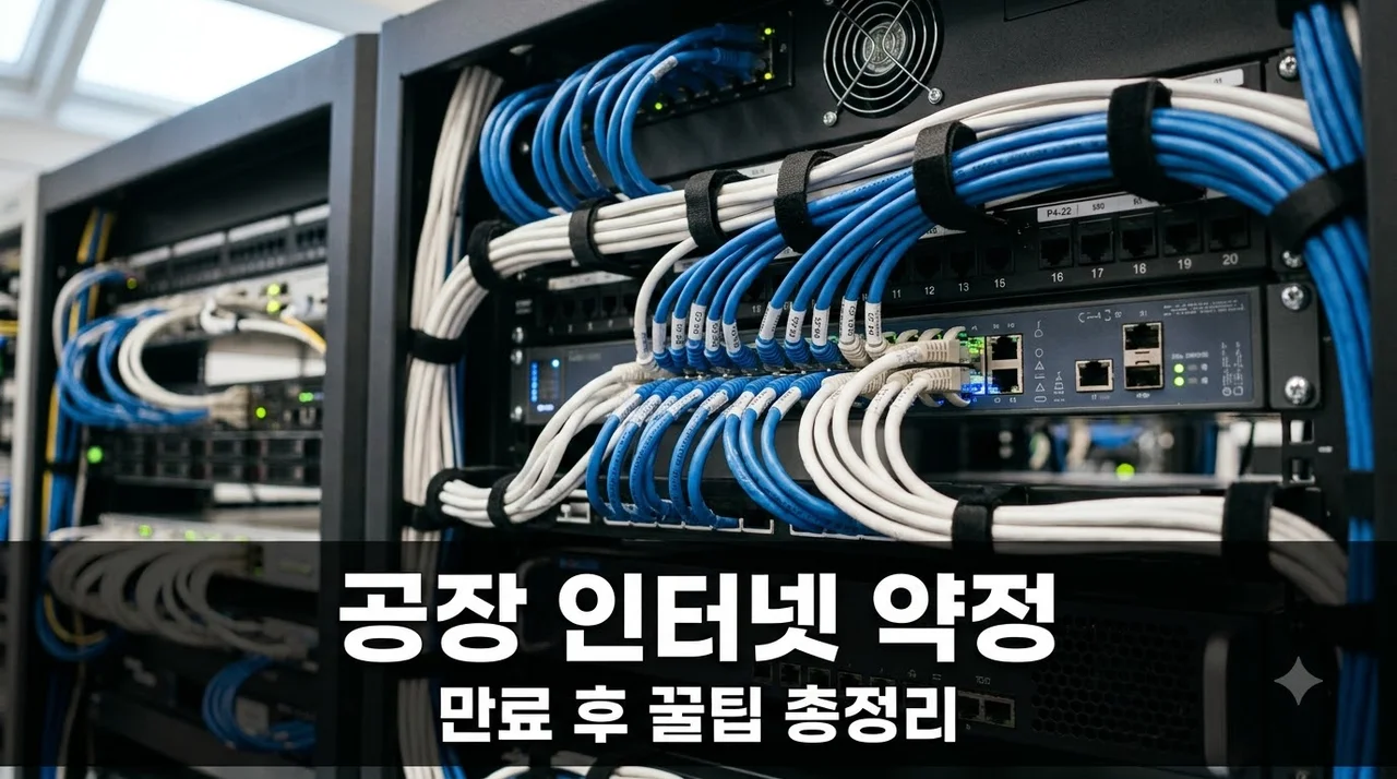 공장 인터넷 3년 약정 만료 후 반드시 확인해야 할 혜택과 업체 추천