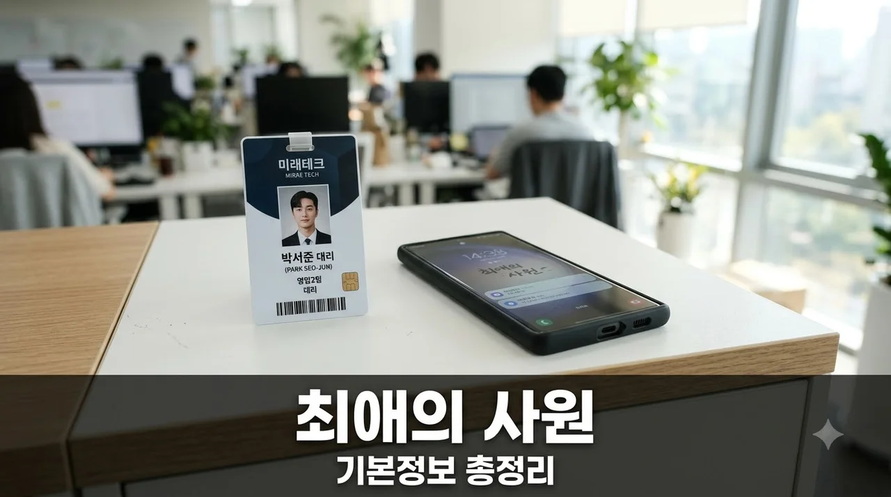 최애의 사원 기본정보 등장인물 출연진 OTT 원작 웹툰 완벽정리