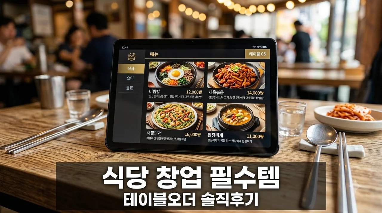 식당 창업 테이블오더 포스기 카드단말기 원스톱 설치 후기