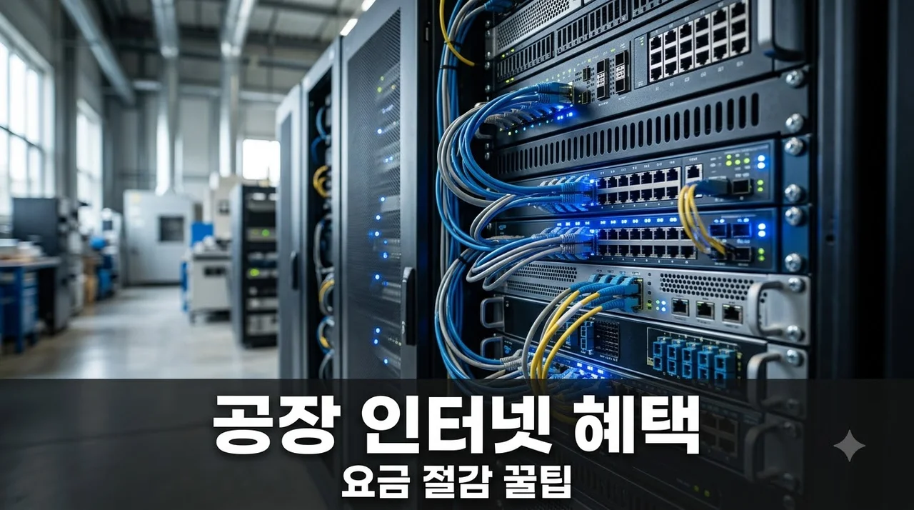 공장 인터넷 요금 혜택 놓치지 마세요! (주)더젠 직접 설치 후기