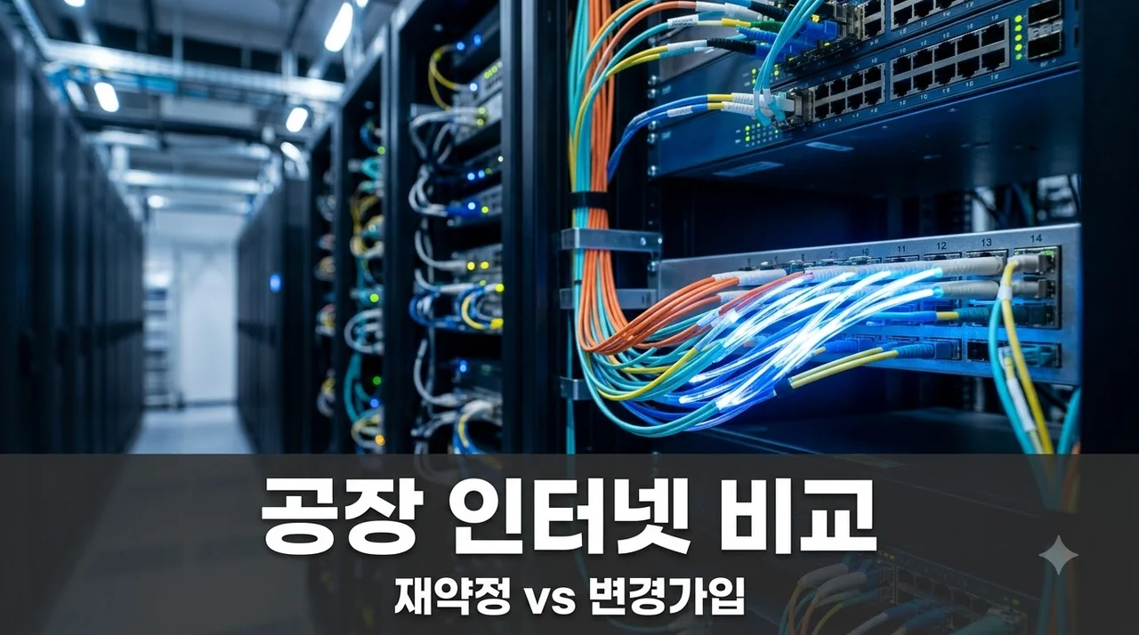 공장 인터넷 재약정 vs 변경가입 직접 써보고 비교한 유리한 선택 기준