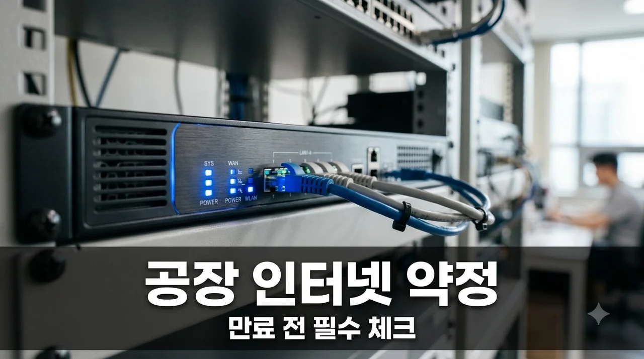 공장 인터넷 약정 만료를 모르고 지나치면 생기는 손해와 해결 후기