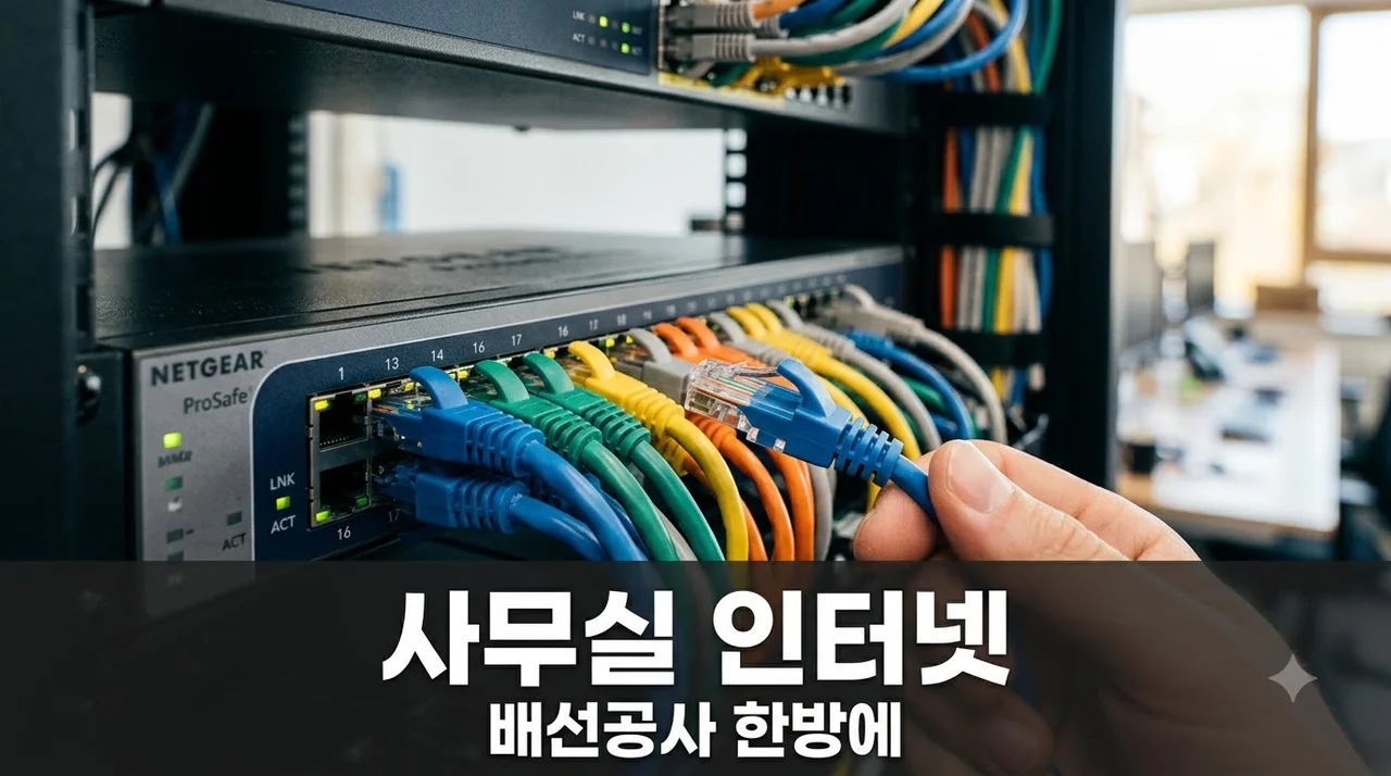 사무실 개업 기업인터넷과 네트워크 배선공사 한 번에 끝낸 솔직후기