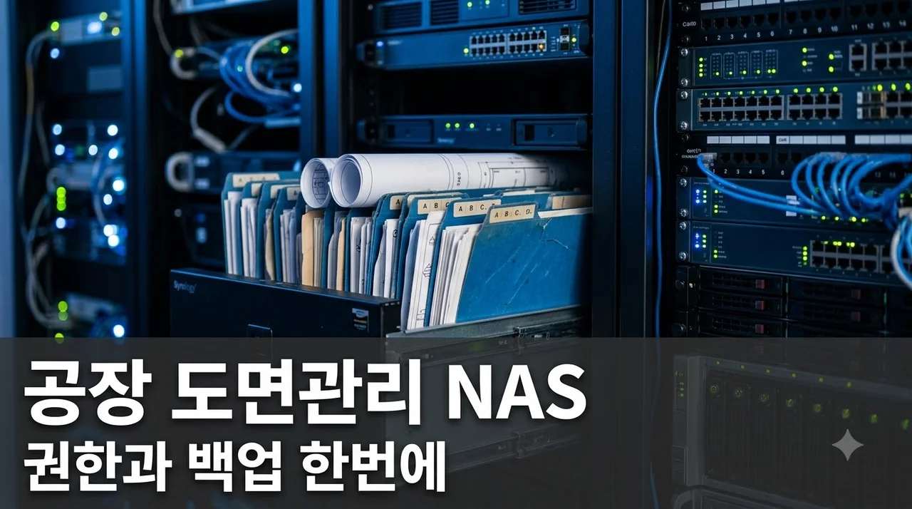 공장 도면관리 NAS 권한과 백업 동시에 구축한 솔직후기