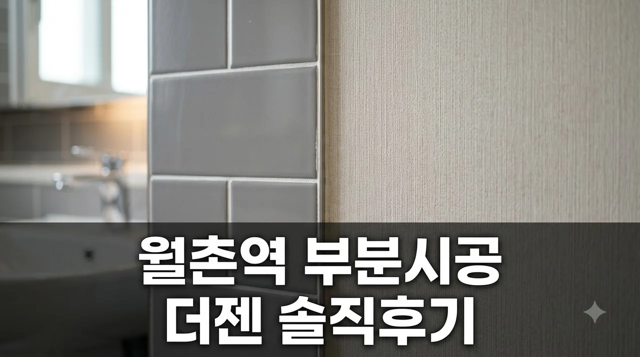대구 달서구 월촌역 더젠 인테리어 도배 욕실 타일 부분시공 솔직후기