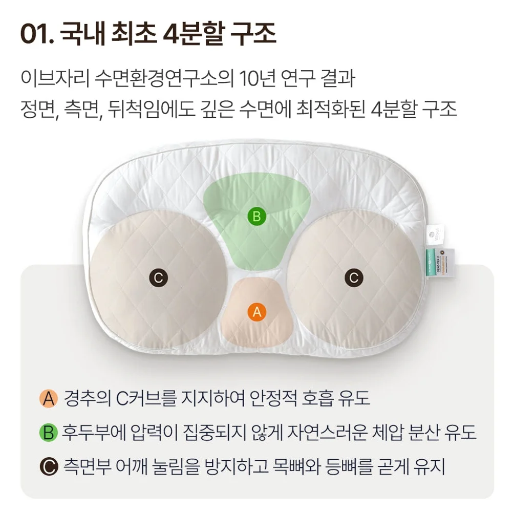 슬립앤슬립 아이유 깊은잠 베개 S (+냉감 베개커버1P) 상세 이미지 3