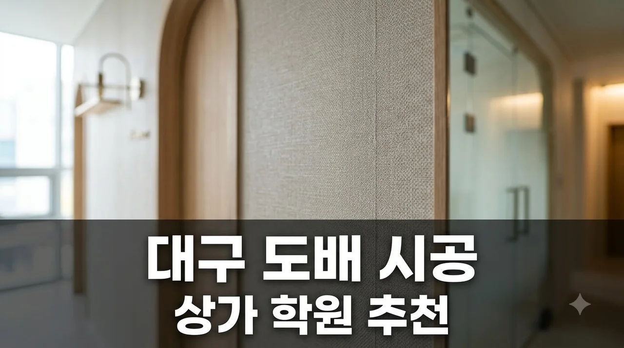 대구 상가 학원 도배시공 솔직후기 병원 한의원 카페 완벽 리모델링 전문업체추천