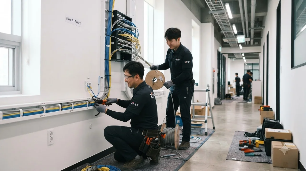 네트워크 전문 추천업체 (주)더젠 시공 진행 스텝
