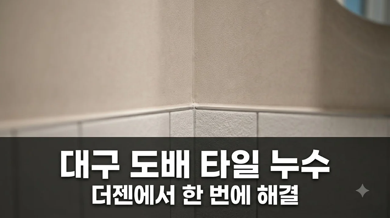대구 도배 타일 욕실 천장누수까지 더젠에서 한 번에 해결 솔직후기