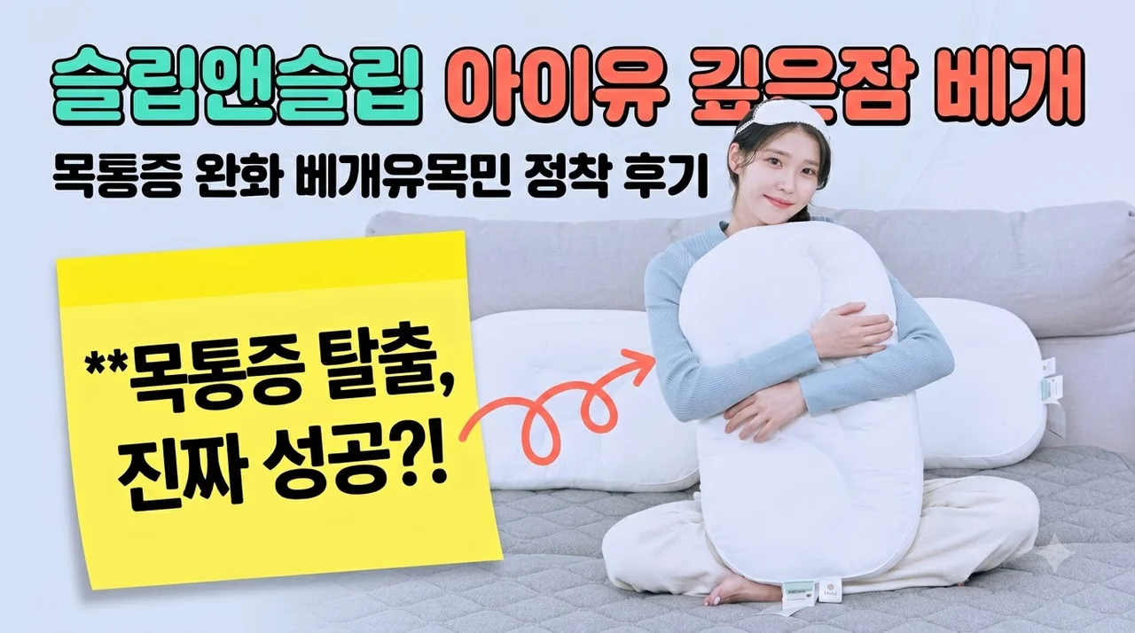 슬립앤슬립 아이유 깊은잠 베개 목통증 완화 베개유목민 정착 후기