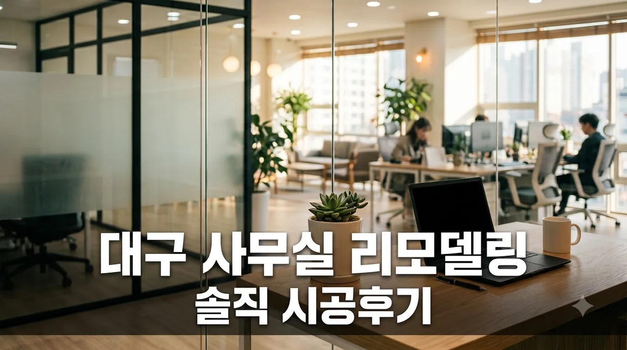 대구 사무실 인테리어 리모델링 추천업체 직접 시공해 본 솔직 후기