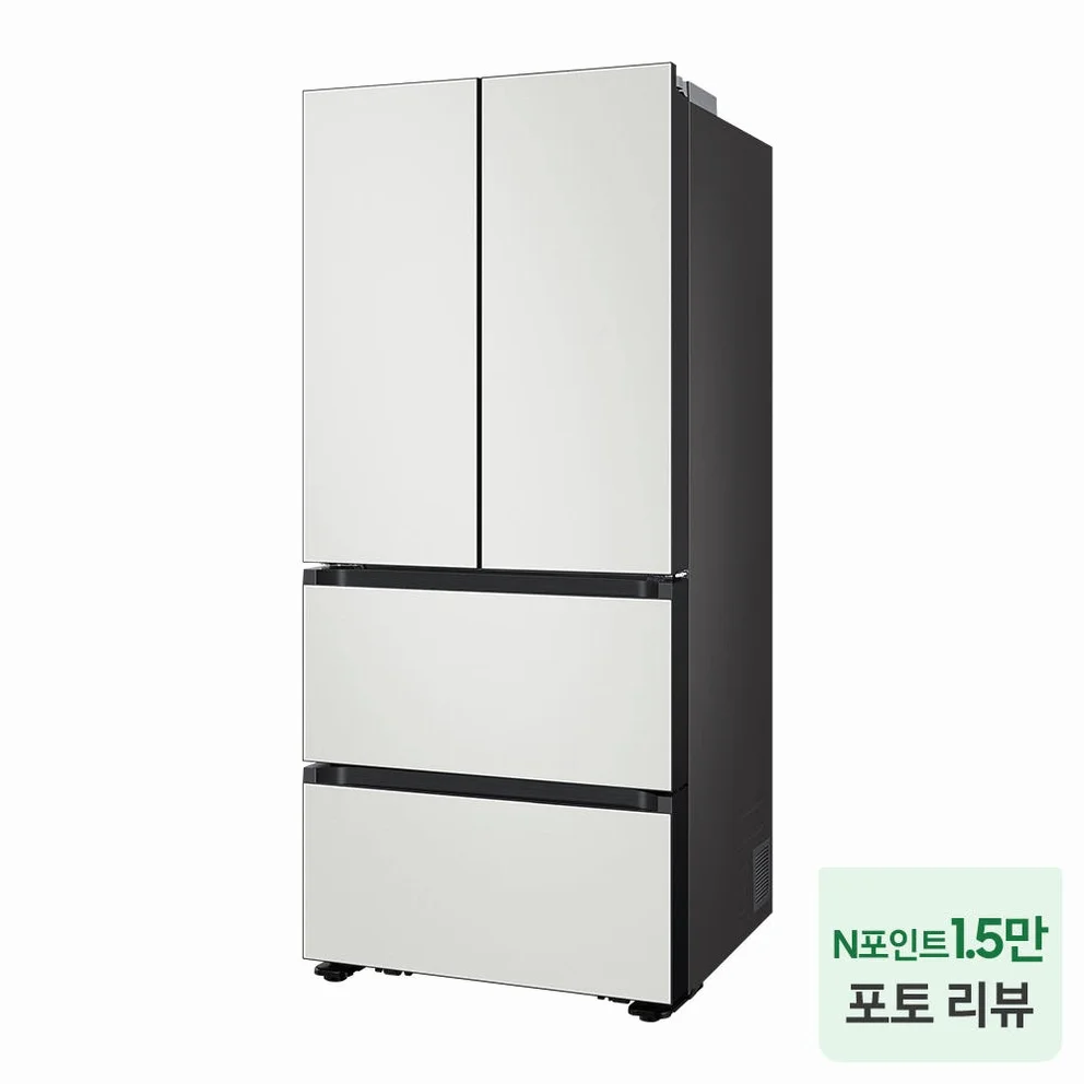 삼성 비스포크 AI 김치냉장고 4도어 490L 1등급 코타 화이트(RK70F49M1A) 상세 이미지 2