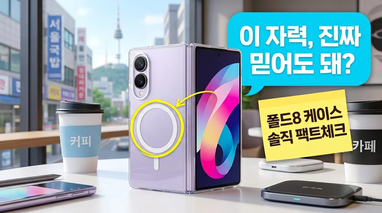 삼성 맥세이프 클리어 마그넷 케이스 갤럭시Z 폴드8 솔직후기