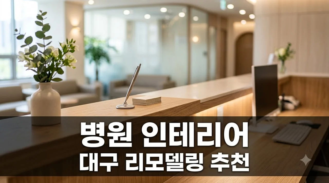대구 병원 인테리어 리모델링 추천업체 직접 진행해본 솔직후기