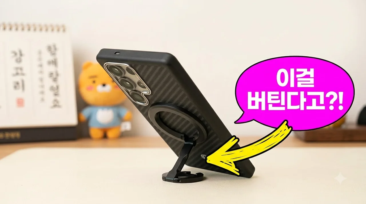 삼성 맥세이프 그립톡 듀얼 마그넷 링 홀더 거치대 사용기
