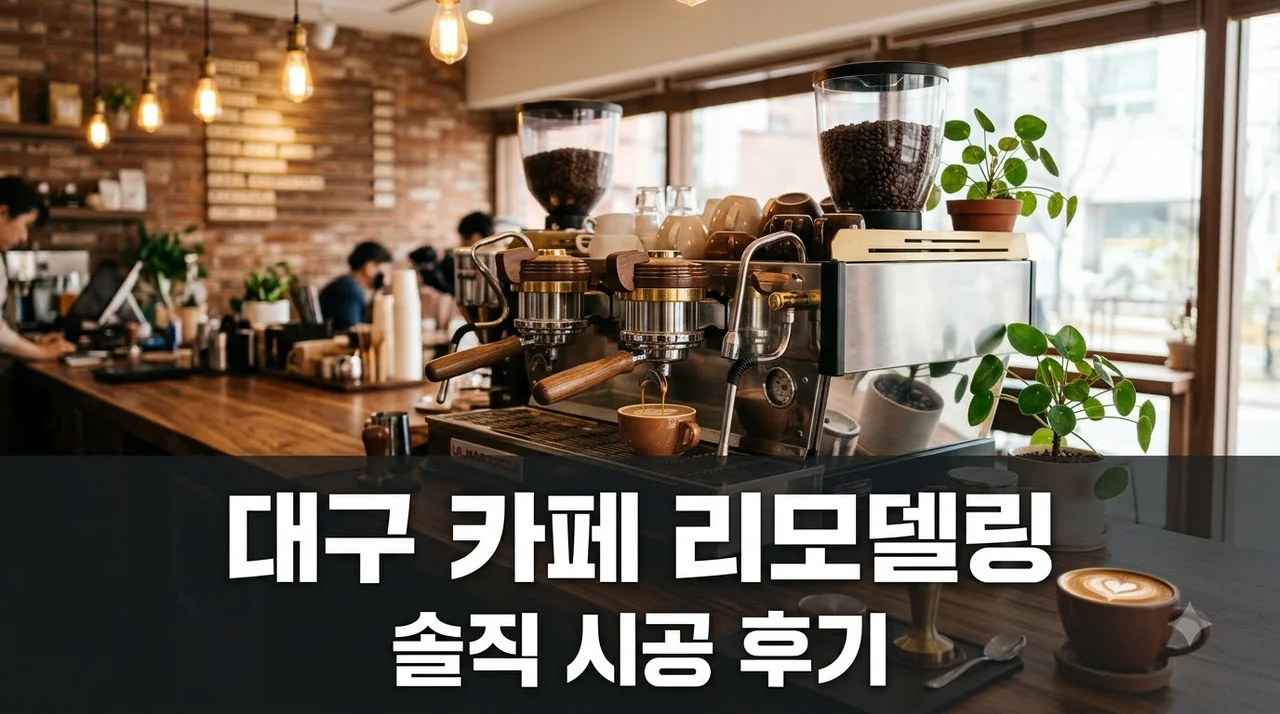 대구 카페 인테리어 리모델링 추천업체 직접 공사해본 솔직후기