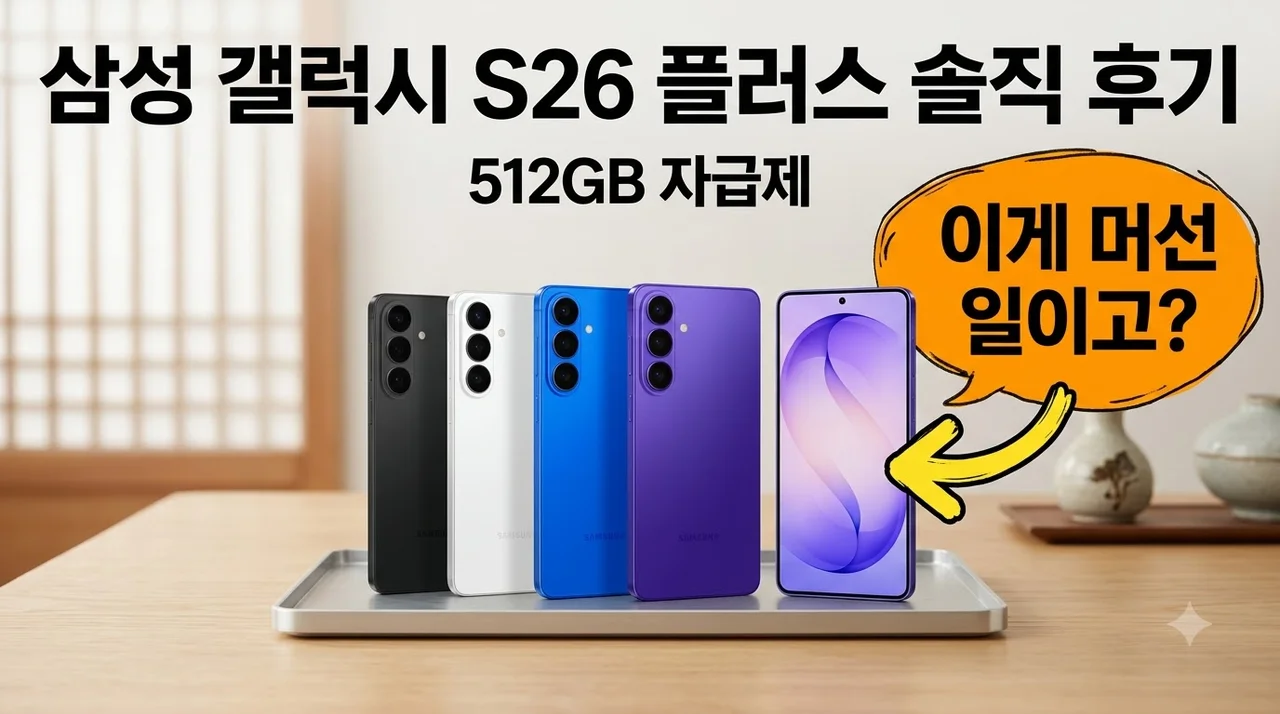 삼성 갤럭시 S26 플러스 512GB 자급제 SM-S947N 솔직 후기