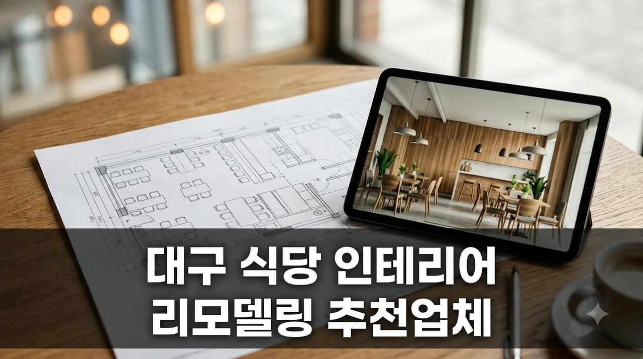 대구 식당 인테리어 리모델링 추천업체 솔직 후기 (주)더젠 선택 이유