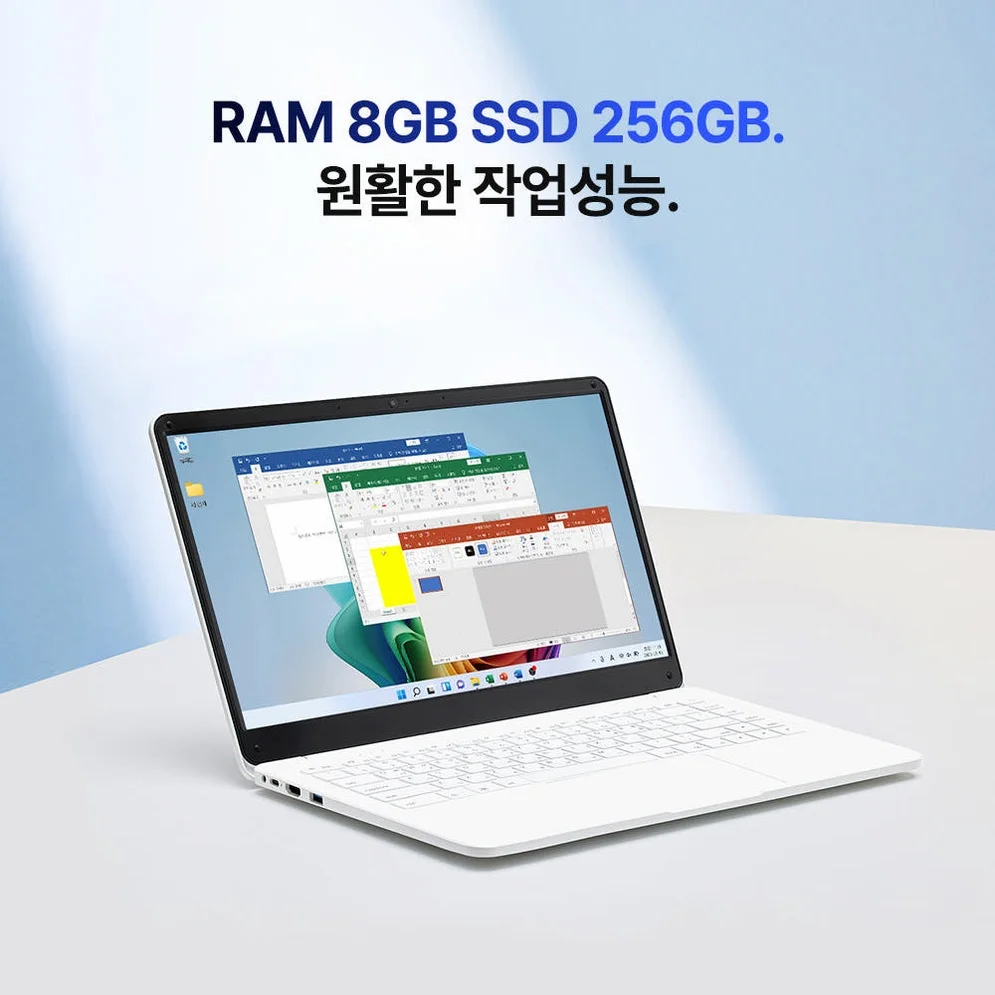 베이직스 노트북 베이직북 14인치 8/256GB 사무용 가벼운 업무용 문서작업용 싼 저가 상세 이미지 1
