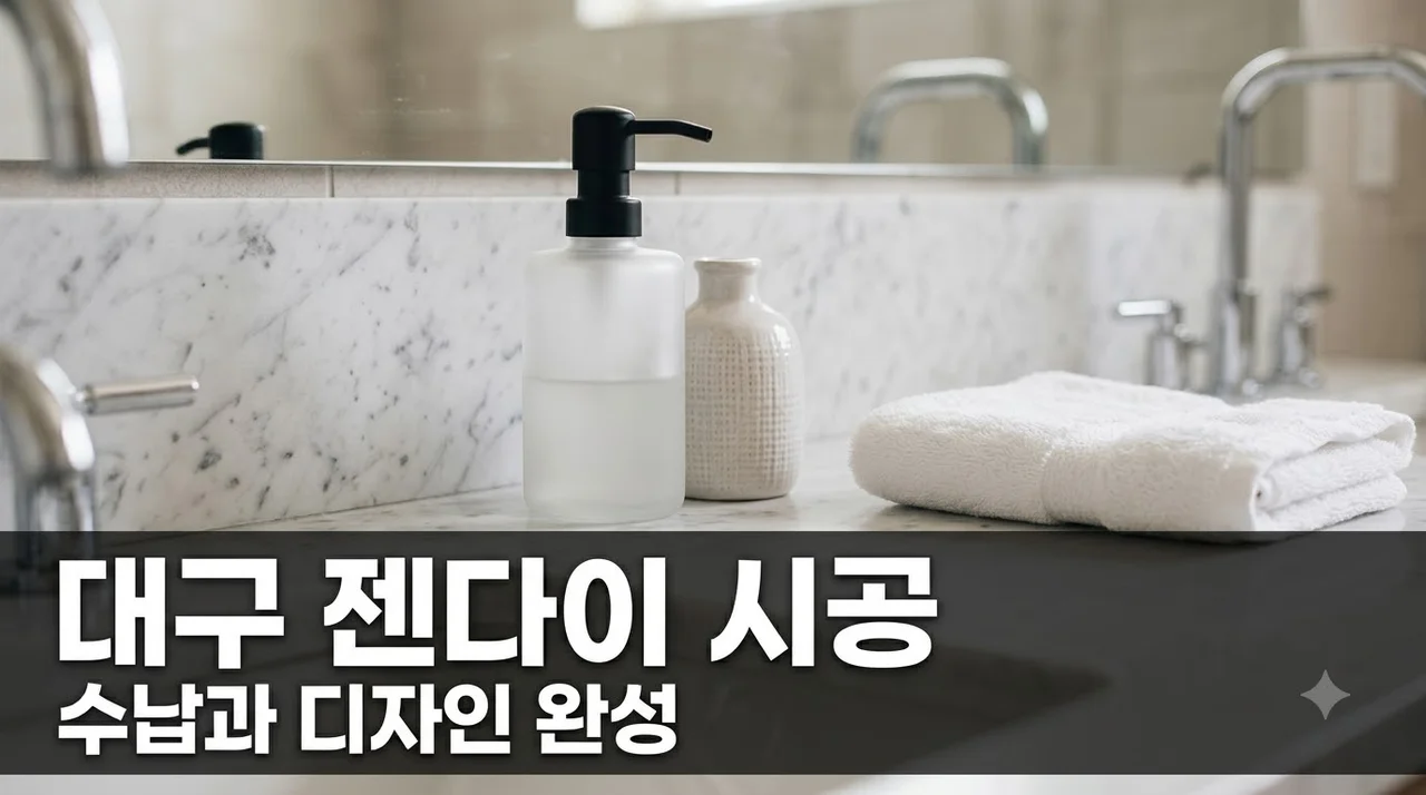 대구 젠다이 시공 직접 해보니 욕실 수납과 디자인 동시에 잡은 솔직후기