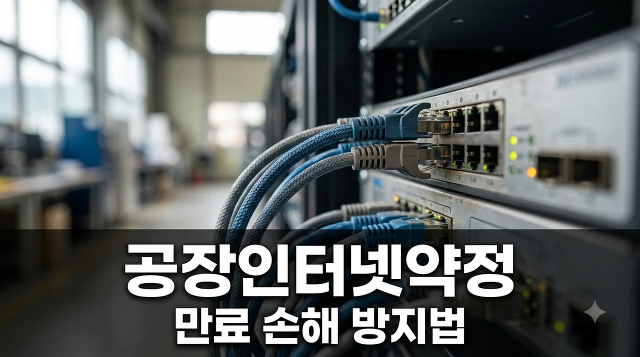 공장 인터넷 약정 만료 모르고 지나치면 생기는 손해 및 절약법