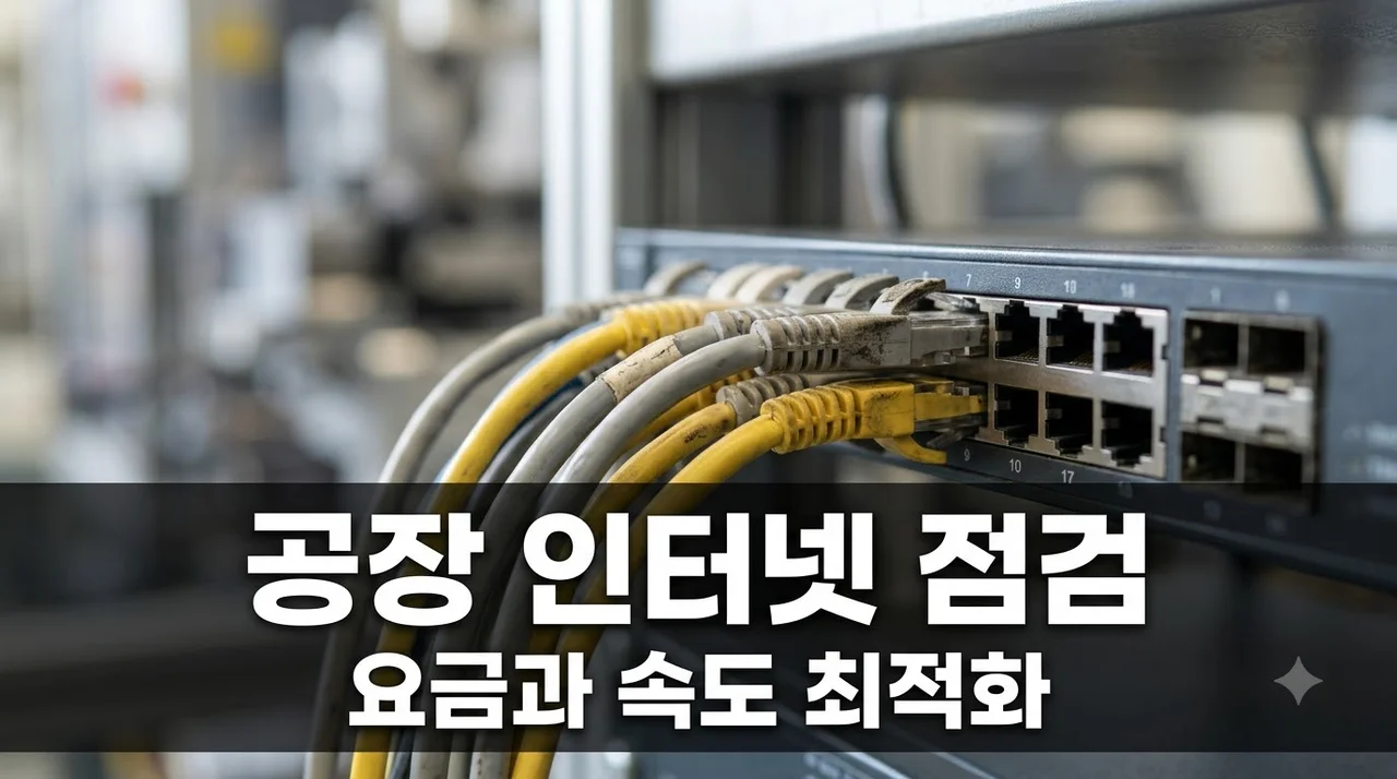 공장 인터넷 3년이 지났다면 속도와 요금을 다시 점검하세요